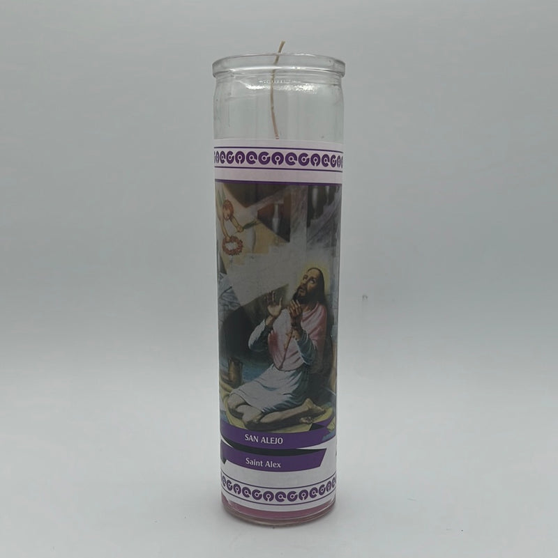 San Alejo Catholic Candle