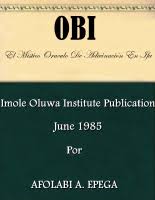 Digital Book OBI - EL MISTICO ORACULO DE ADIVINACION IFA - EN ESPAÑOL