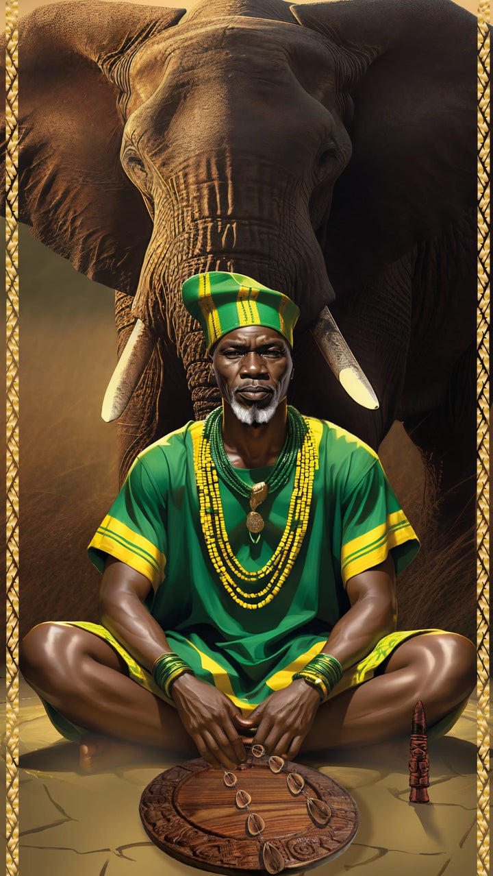 Orunmila (Orula) Panel de Santo – Wisdom, Fate, and Ancestral Vision
