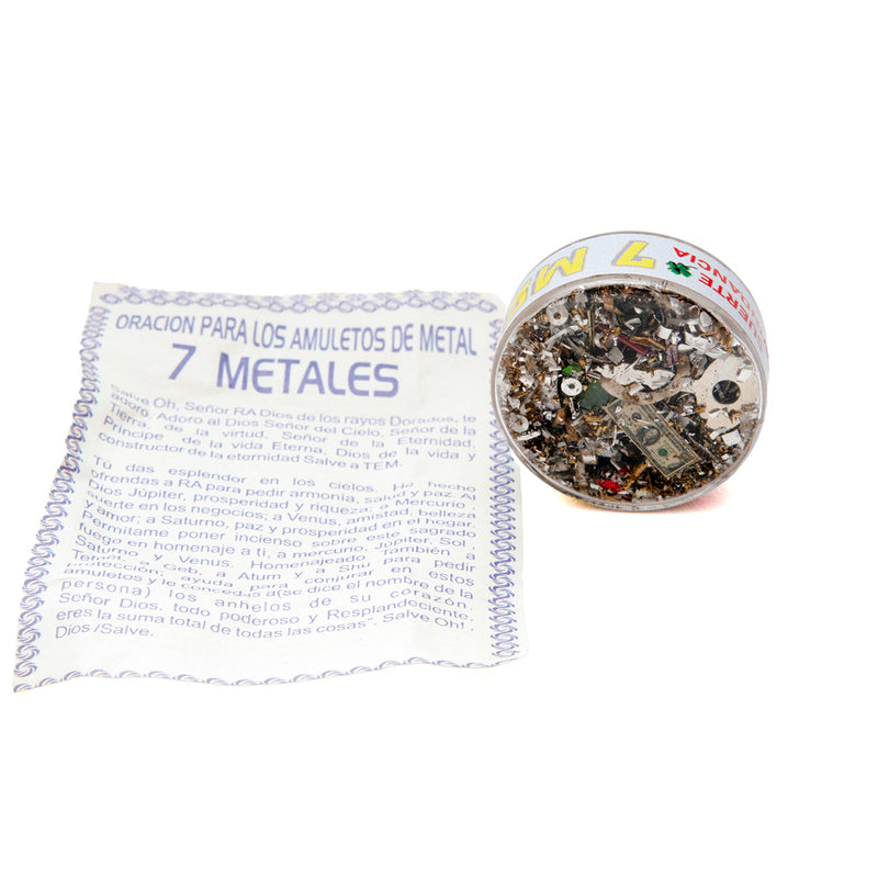7 Metal Amulet with Prayer