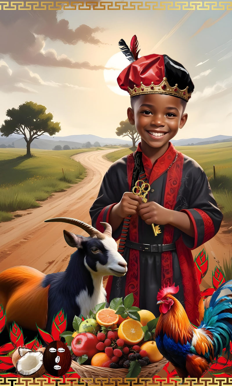 Eleguá Panel de Santo – Paths, Protection, and Divine Guidance
