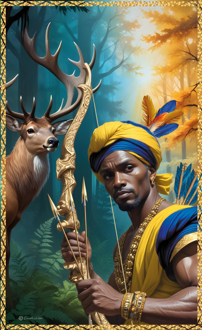 Oshosi Panel de Santo – Justice, Precision, and the Spirit of the Hunt