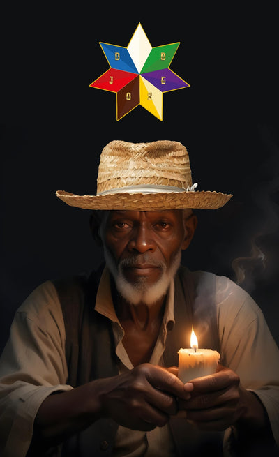 Ta José Panel de Santo – Ancestral Wisdom, Calm Power, and Spiritual Protection