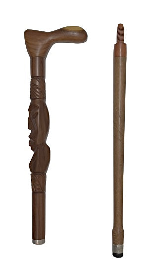 Detachable Wooden Carved Cane for Eggun 32"X5"