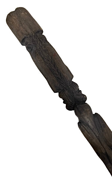 Wooden Carved Staff for Eggun 50"X3"