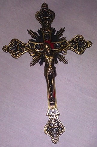 Crucifix 9" In Antique Bronze