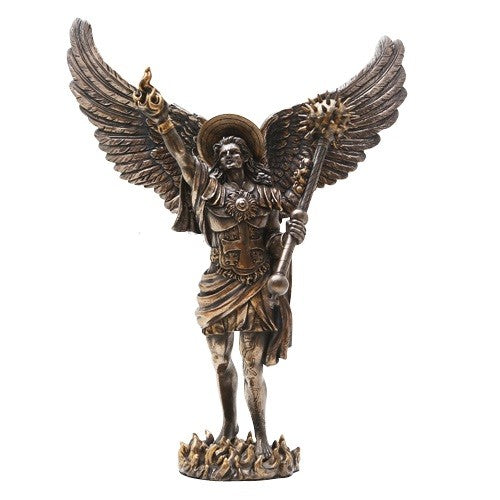 Saint Uriel Archangel Cold Cast Bronze 13"