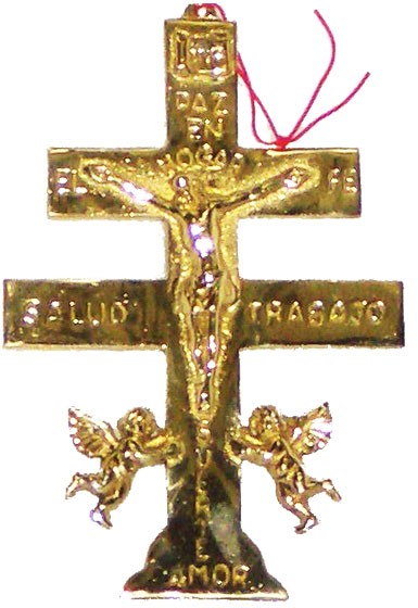 Cross Of Caravaca Brass 5 1-5"