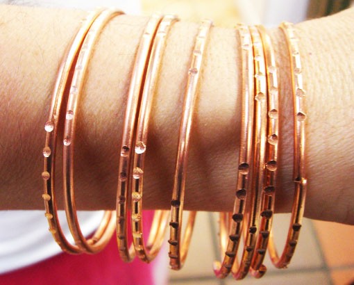 Oya 9 Copper Bracelets