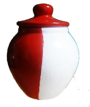 Medium Clay Jar 4.5 W X 4 Pintado Orishaoko