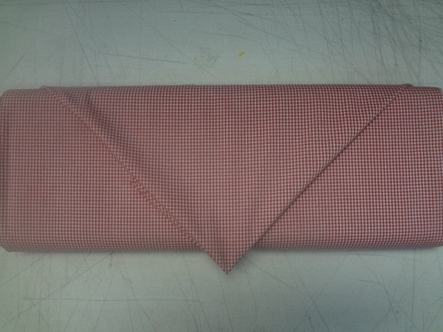 Red gingham Cotton Fabric by Yard