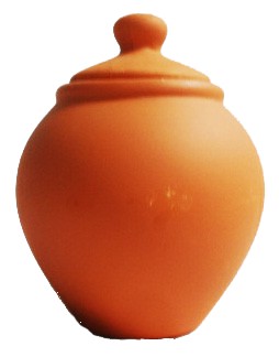 Medium Clay Jar 5 W X 3.5H