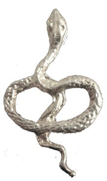 Snake Coiled Silver Plated