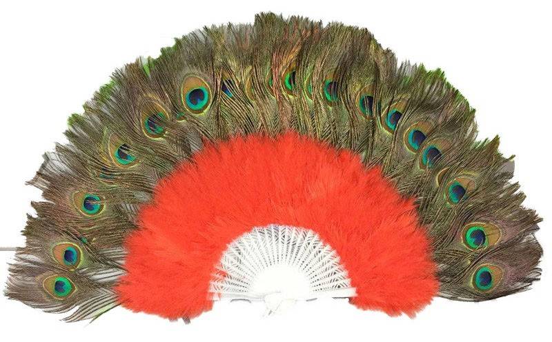 Peacock Feather Fan Purple for  San Lazaro