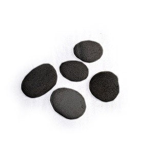 Small black River stones -  (Otan) 1"-3" aprox 1 Piece