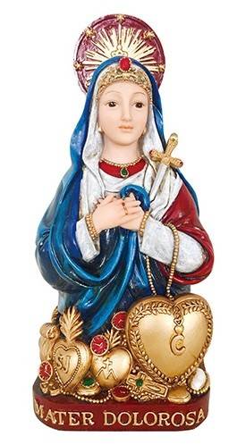 Mater Dolorosa Estatua Our Lady of Sorrows Statue - 11 Inch