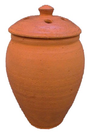 Clay Jar for Nana Buruku Large 13"H x 7"W