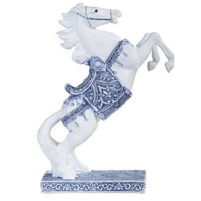 Blue and White Horse