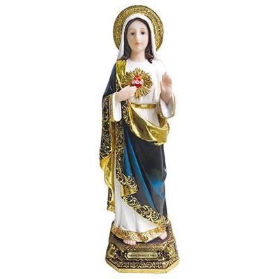 Sacred Heart of Mary Statue 9 "