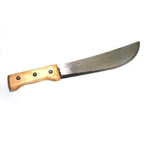 Short Machete - 16" long- 11"blade  Wooden Handle