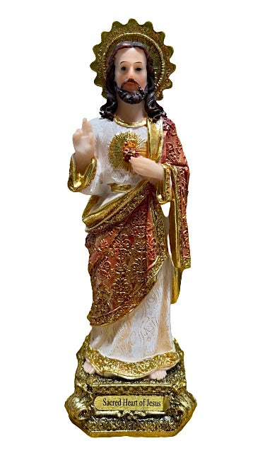 Sacred Heart Of Jesus Statue 8"