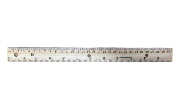 Wooden Ruler 12 inches / 30 ctms
