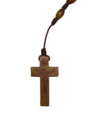 Handmade Wooden Rosary 17"
