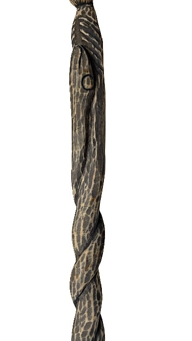 Wooden Carved Staff For Eggun 46"X3"