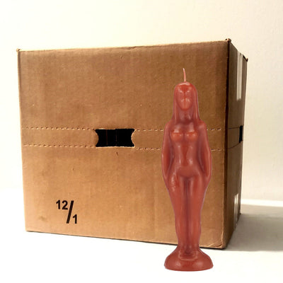 Female Image Candle red