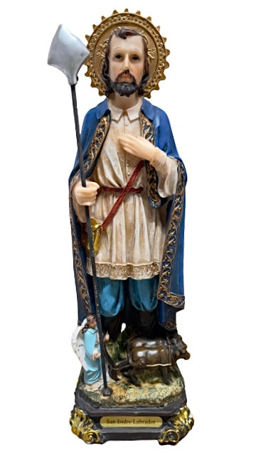 Saint Isidore The Laborer Statue 12.5"