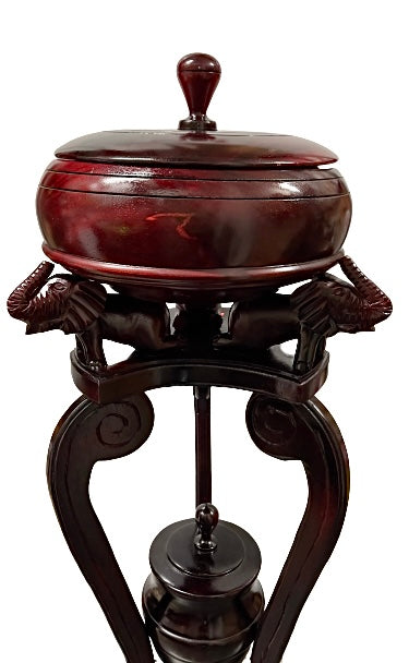 Large Pedestal With Basin For Shango / Orula And Agayu Vessel 51"X22"