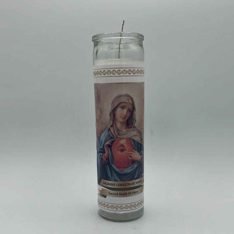 Sacred Heart of Mary Catholic Candle